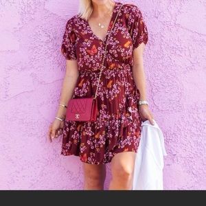 Madewell Ruffle-Wrap Dress in Windowbox Floral